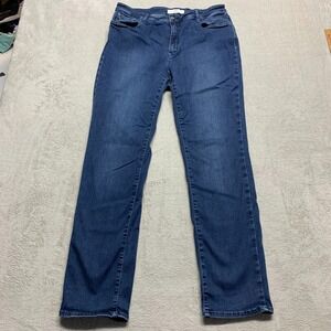 Brax Feel Good Blue Planet Mary Stretch Dark Wash Blue Jeans Womens 34 x 31